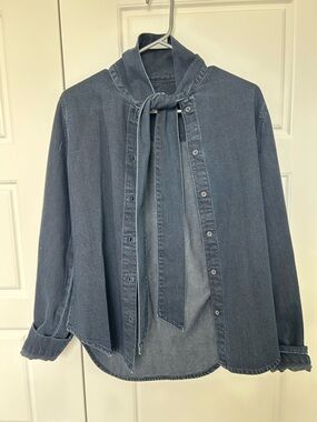 DL1961 Dark Denim Button-Up Shirt